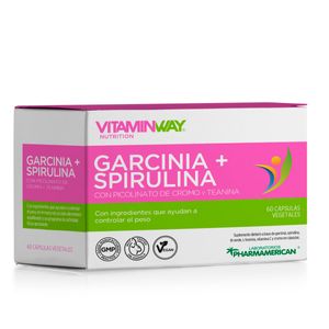 Suplemento nutricional garcinia más spirulina (60 cápsulas)
