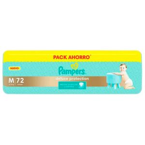 Pañales deluxe protection M (72 unidades)