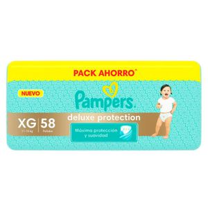 Pañales deluxe protection XG (58 unidades)