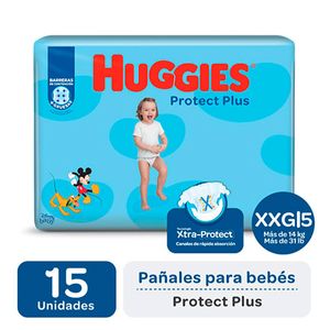 Pañal protect plus xxg (15 unidades)