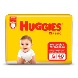 Pañales classic talle g (40 unidades)