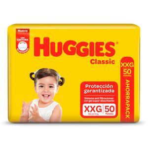 Pañales classic talle xxg (50 unidades)