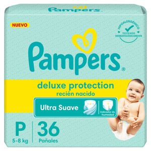 Pañales deluxe protection talle p (36 unidades)