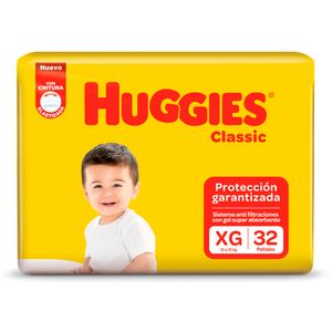 Pañales classic talle xg (32 unidades)