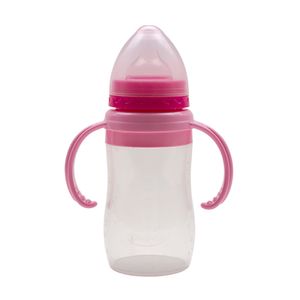 Mamadera boca ancha rosa 240 ml