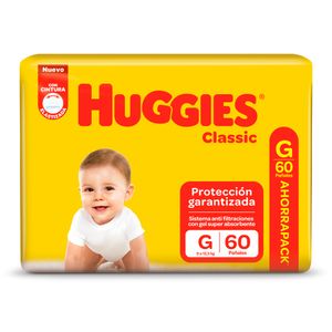 Pañales classic talle g (60 unidades)