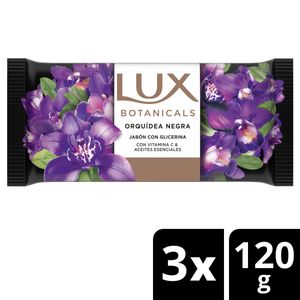 Jabón en barra orquidea negra 120 gr (3 unidades)