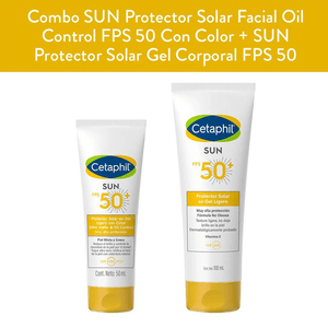 Combo SUN Protector Solar Facial Oil Control FPS 50 Con Color  + SUN Protector Solar Gel Corporal FPS 50