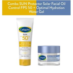 Combo SUN Protector Solar Facial Oil Control FPS 50  + Optimal Hydration Water Gel