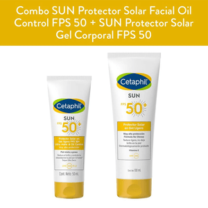 Combo SUN Protector Solar Facial Oil Control FPS 50  + SUN Protector Solar Gel Corporal FPS 50