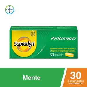 Supradyn Performance Suplemento Dietario con Vitaminas y Magnesio x30 Comp.