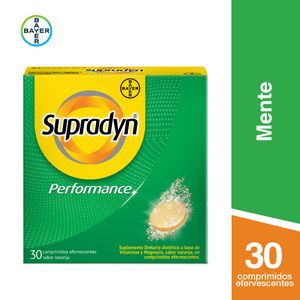 Supradyn Performance Suplemento Dietario con Vitaminas y Magnesio x30 Eferv