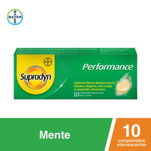 Supradyn Performance Suplemento Dietario con Vitaminas y Magnesio x10 Eferv