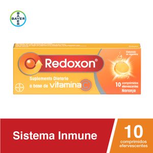 Redoxon Suplemento Dietario a base de Vitamina C 1g x10 Comp. Efervescentes