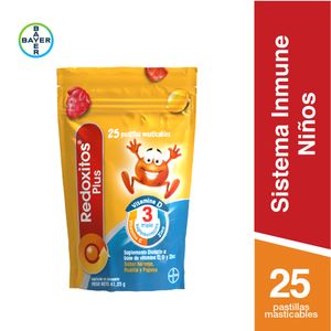 Redoxitos Plus Suplemento Dietario Vit. C, D y Zinc x25 Past. Masticables